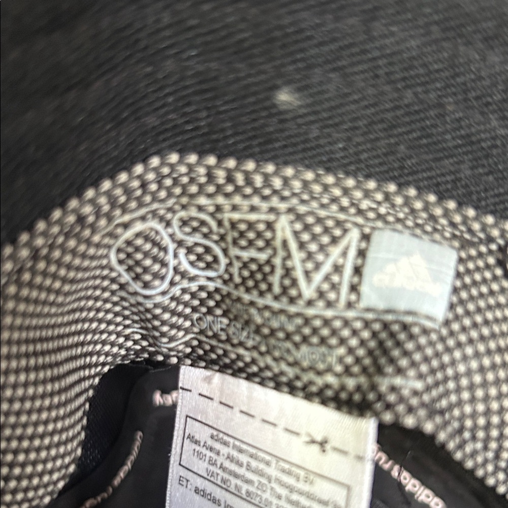 adidas Black Bucket Hat with White Logo - Picture 4 of 4